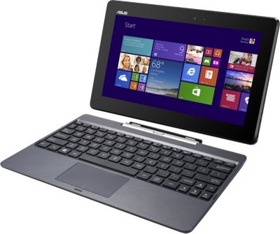 Ordinateur Portable T100TAF-DK001B Gris + Logiciels Bureautique/Utilitaire MICROSOFT Office 2013 Famille et étudiant