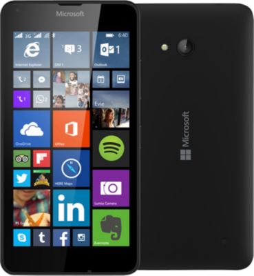 Microsoft Lumia 640 LTE Dual Sim – noir – 4G HSPA+ – 8 Go – GSM – téléphone intelligent Windows