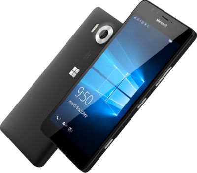 Microsoft Lumia 950 Dual SIM – noir – 4G HSPA+ – 32 Go – GSM – téléphone intelligent Windows