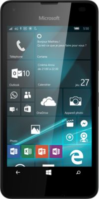Microsoft Lumia 550 – noir – 4G HSPA+ – 8 Go – GSM – téléphone intelligent Windows