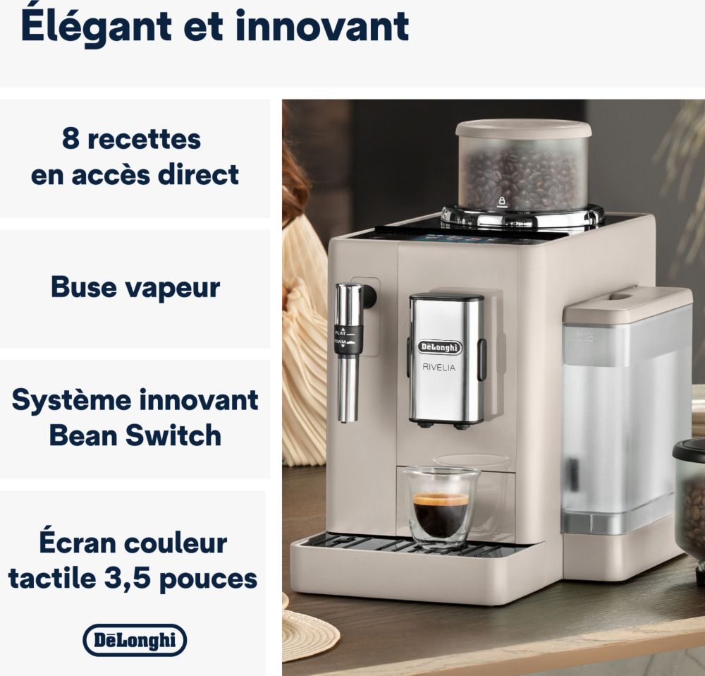 Delonghi Rivelia, changez de café en un instant