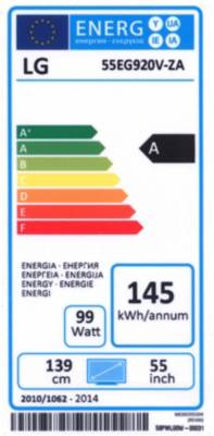 Téléviseur TV OLED LG 55EG920V OLED 4K CURVE chez Boulanger