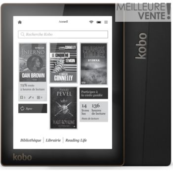 Liseuse eBook KOBO Aura Noir, E book Liseuse sur Boulanger