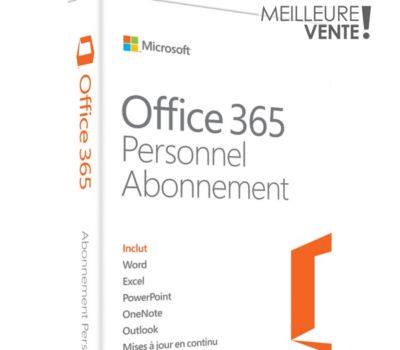 Logiciel de bureautique Microsoft Office 365 Personnel