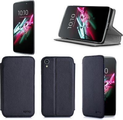 Etui XEPTIO Alcatel Onetouch IDOL 3 4.7 pouces noir Etui XEPTIO Alcatel Onetouch IDOL 3 4.7 pouces noir