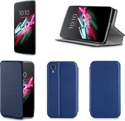 Etui XEPTIO Alcatel Onetouch IDOL 3 5,5 pouces bleu
