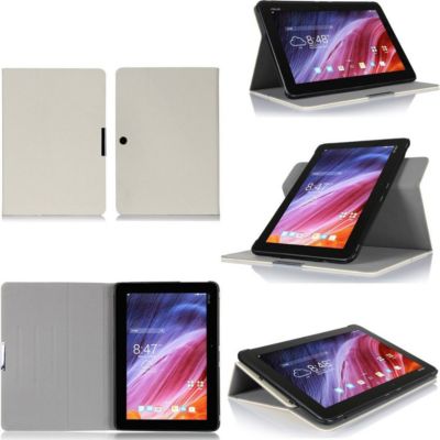 Etui XEPTIO ASUS Transformer TF103C blanc rotatif