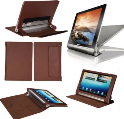 Etui XEPTIO Lenovo Yoga Tablet 10.1 marron Etui XEPTIO Lenovo Yoga Tablet 10.1 marron