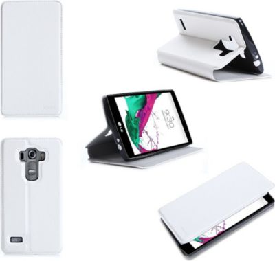 Etui XEPTIO LG G4 Stylus blanc avec stand
