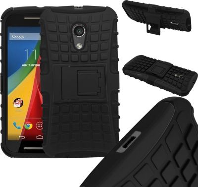 Etui XEPTIO Motorola Moto G2 silicone noir