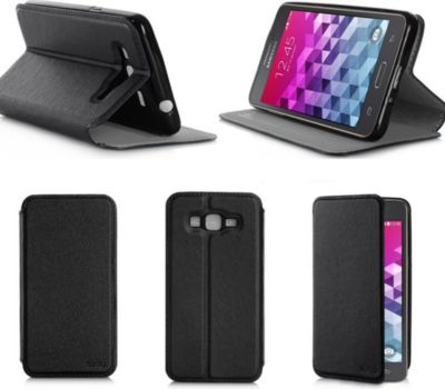 Etui XEPTIO Samsung Galaxy Grand Prime 4G noir