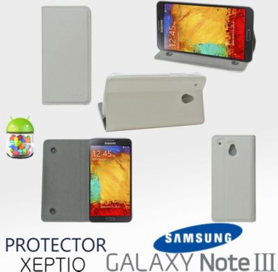 Etui XEPTIO Samsung Galaxy Note 3 blanc