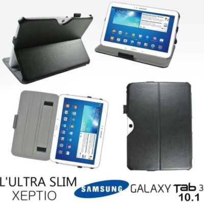 Etui XEPTIO Samsung Galaxy Tab 3 10.1 pouces noir