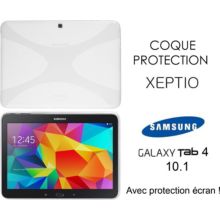 Etui XEPTIO Samsung Galaxy Tab 4 10.1 coque blanc