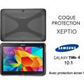 Etui XEPTIO Samsung Galaxy Tab 4 10.1 coque noire