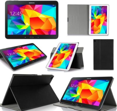 Etui XEPTIO Samsung Galaxy Tab 4 7.0 noir rotatif