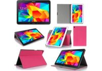 Etui XEPTIO Samsung Galaxy Tab 4 8.0 rose rotatif