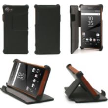 Etui XEPTIO Sony Xperia Z5 Compact 4.6 pouces noir
