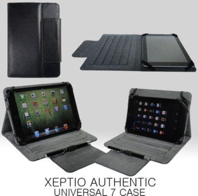 Etui XEPTIO Universelle tablettes 7 pouces noir