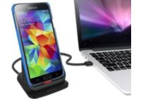 Chargeur secteur XEPTIO Dock chargeur Samsung Galaxy S5 i9600