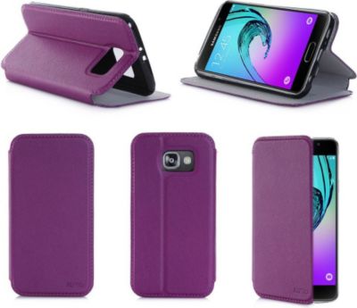 Etui XEPTIO Samsung Galaxy A5 violet Cuir stand Etui XEPTIO Samsung Galaxy A5 violet Cuir stand