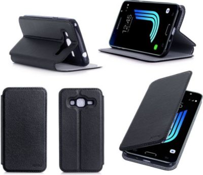 Etui XEPTIO Samsung Galaxy J5 2016 noir Etui XEPTIO Samsung Galaxy J5 2016 noir