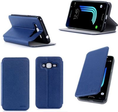 Etui XEPTIO Samsung Galaxy J3 2016 bleu