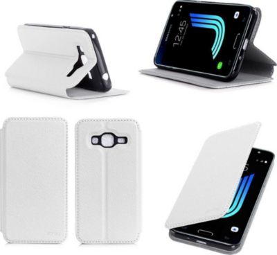 Etui XEPTIO Samsung Galaxy J3 2016 blanc