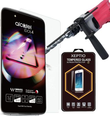 Protège écran XEPTIO ALCATEL Onetouch Idol 4 verre trempé