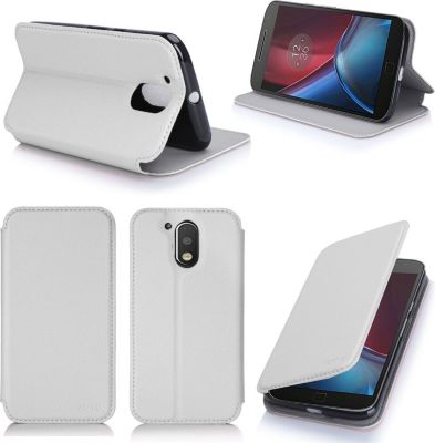 Etui XEPTIO Lenovo Motorola Moto G4 / G4+ blanc