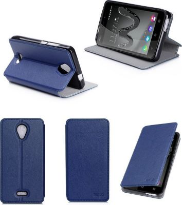 Etui XEPTIO Wiko Freddy 4G bleu