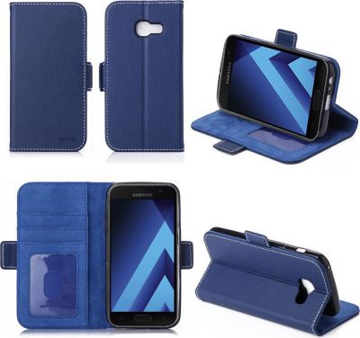 Etui XEPTIO Samsung Galaxy A3 2017 portefeuille bleu
