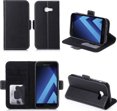 Etui XEPTIO Samsung Galaxy A3 2017 portefeuille noir Etui XEPTIO Samsung Galaxy A3 2017 portefeuille noir