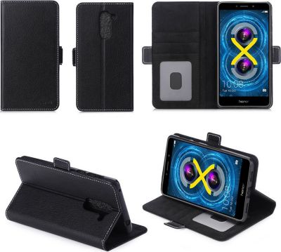 Etui XEPTIO Honor 6X noir portefeuille