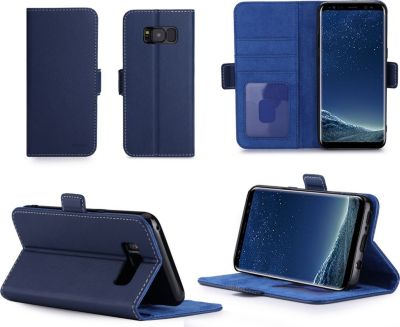 Etui XEPTIO Samsung Galaxy S8 Portefeuille bleue