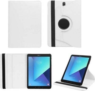 Etui XEPTIO Samsung Galaxy Tab S3 9.7 rotative blanc