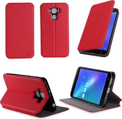 Etui XEPTIO Asus Zenfone3 MAX PLUS 5,5 ZC553KL rouge