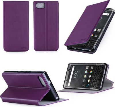 Etui XEPTIO Blackberry Keyone violet stand