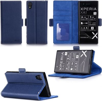 Etui XEPTIO Sony Xperia XA1 bleue
