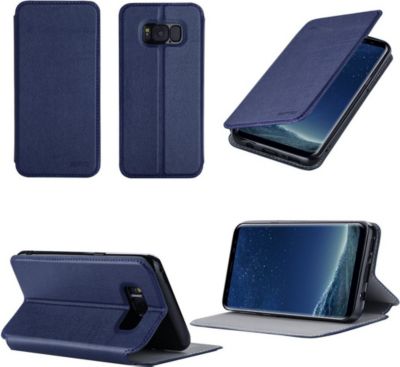 Etui XEPTIO Samsung Galaxy S8 PLUS bleu stand Etui XEPTIO Samsung Galaxy S8 PLUS bleu stand