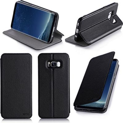 Etui XEPTIO Samsung Galaxy S8 noir stand