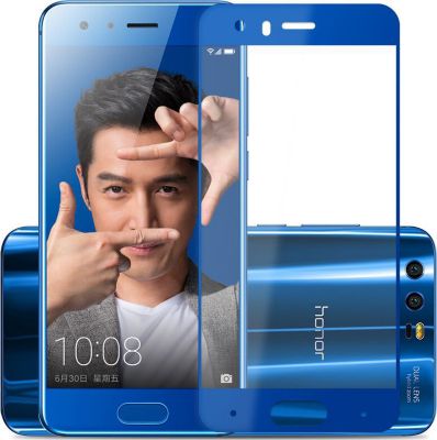 Protège écran XEPTIO Honor 9 FULL Cover bleu