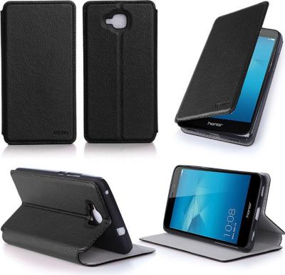 Etui XEPTIO Honor 6A 4G noir stand