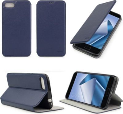 Etui XEPTIO Asus Zenfone 4 MAX ZC520KL bleu stand
