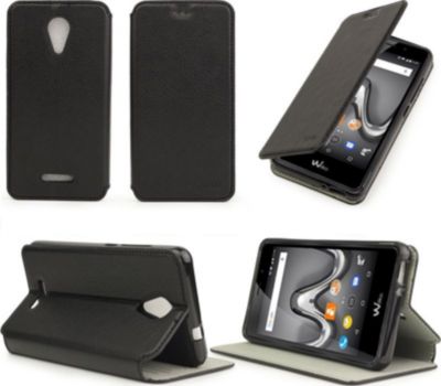 Etui XEPTIO Wiko Tommy 2 noir avec stand