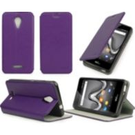 Etui XEPTIO Wiko Tommy 2 violet avec stand