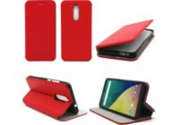 Etui XEPTIO Wiko View rouge avec stand