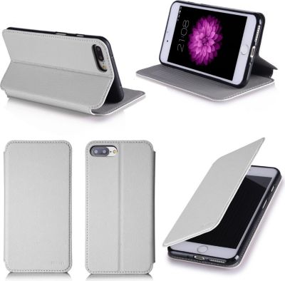 Etui XEPTIO Apple iPhone 8 PLUS 5.5 blanc avec stand