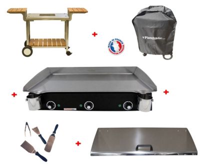Plancha électrique PLANCHAELEC PACK LUX 830 CARBON Plancha électrique PLANCHAELEC PACK LUX 830 CARBON