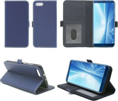 Etui XEPTIO Honor View 10 portefeuille bleu Etui XEPTIO Honor View 10 portefeuille bleu